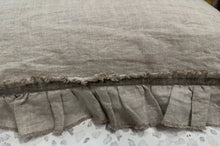 Load image into Gallery viewer, Ruffled Edge with Velvet Flax Standard Bed Pillow
