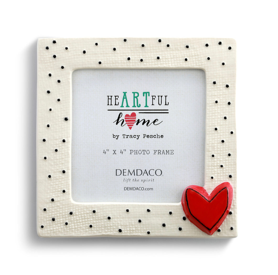 Heart Picture Frame with Dots