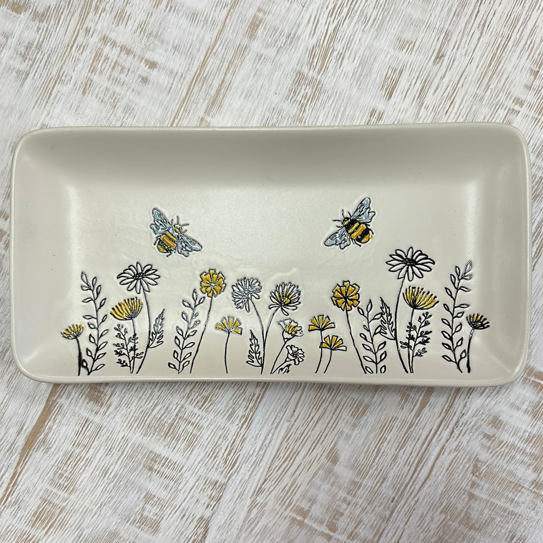 Porcelain Bee Platter