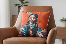 Load image into Gallery viewer, Native American Indian Pillow
