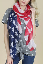 Load image into Gallery viewer, American Flag Scarf
