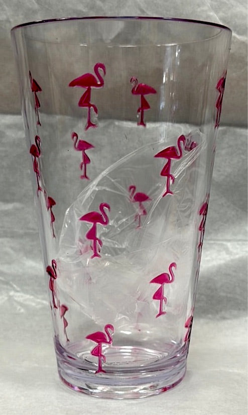 Tall Plastic Flamingo Outdoor Cup