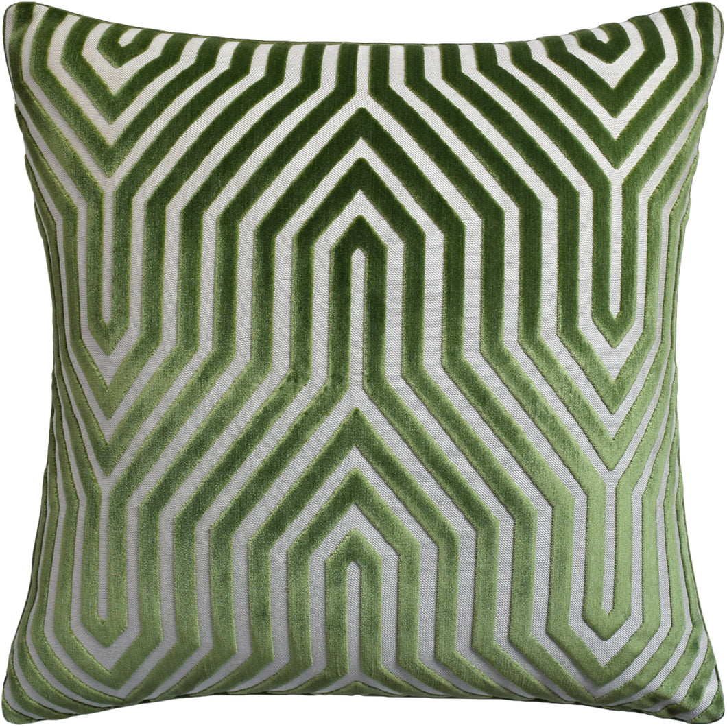 Lettuce Vanderbilt Velvet Decorative Pillow