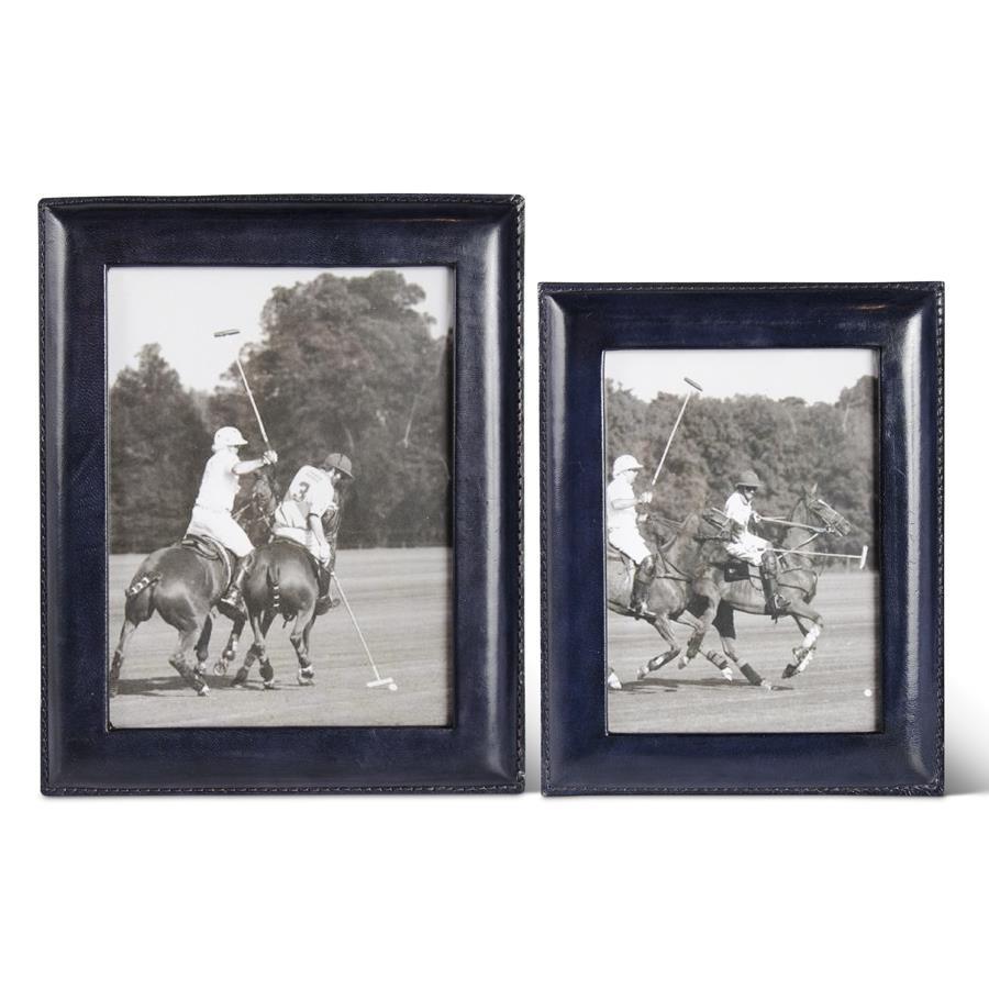 Royal Blue Leather Picture Frame