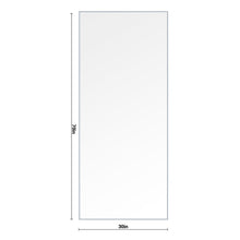 Load image into Gallery viewer, 70&quot; x 30&quot; Satin Silver Floor Length Mirror
