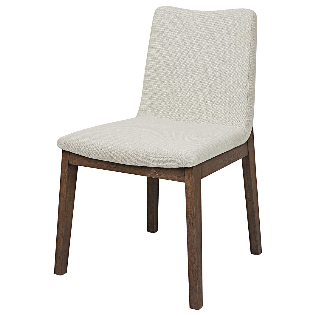 Delano Armless Chair in Wood Frame Set/2