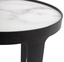 Load image into Gallery viewer, Hand Painted Glass Top and Metal Table Collection
