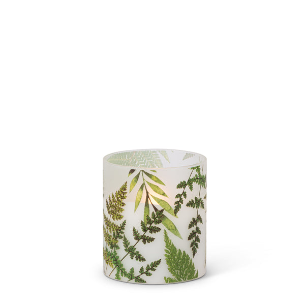 IlumaFlame Frosted Fern LED Candle