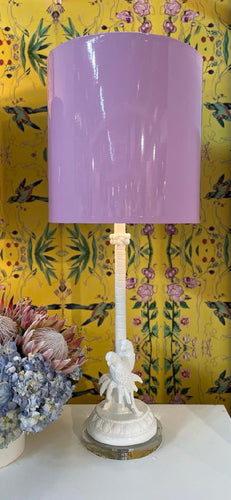 Parrot & palm lamp & lilacshac