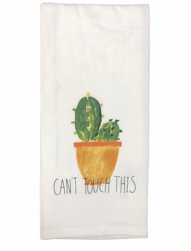 Can't touch this cactus tea towel