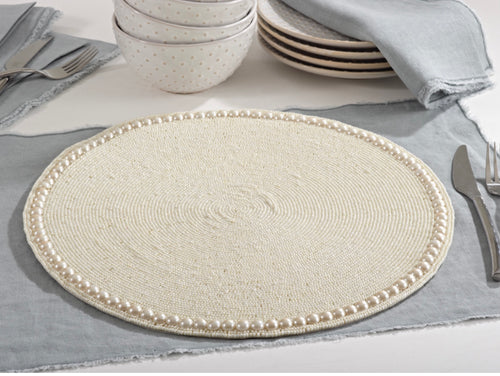 VANILLA BEADED PLACEMAT (6244521377990)