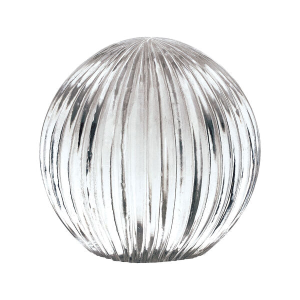 Ribbed Glass Globe