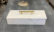 Load image into Gallery viewer, Keely marble box with lid by DIstinctive Interiors and Design (6248187691206)
