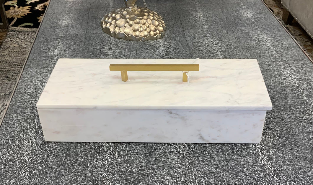 Keely marble box with lid by DIstinctive Interiors and Design (6248187691206)