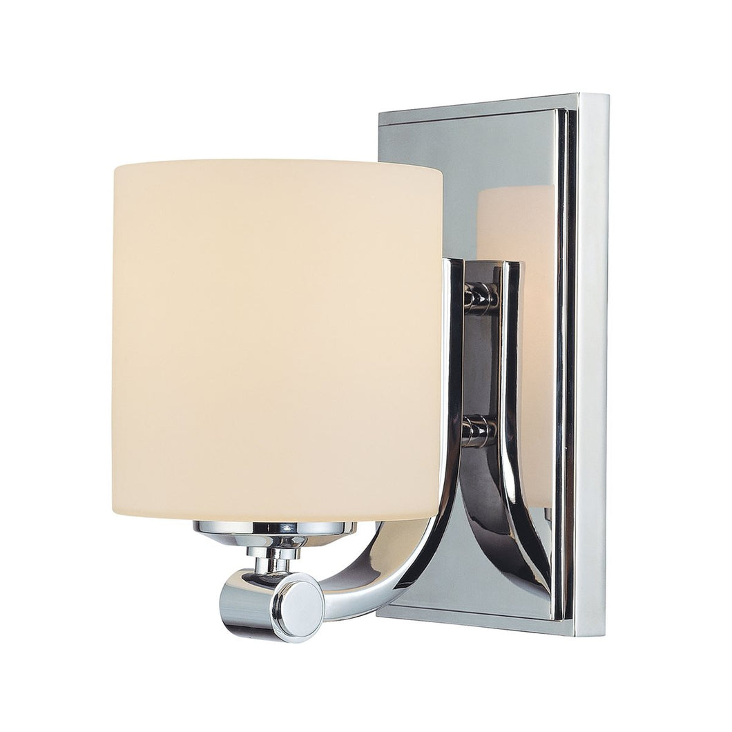 White Opal Cylinder Sconce
