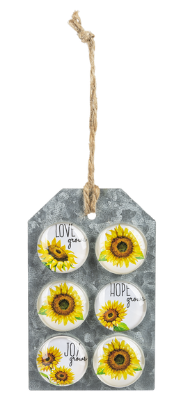 Set of 6 Sunflower Magnets