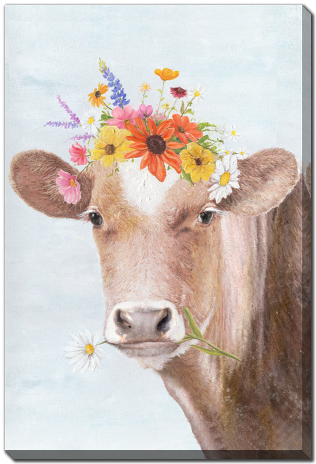 Cow with Flowers Artwork 24