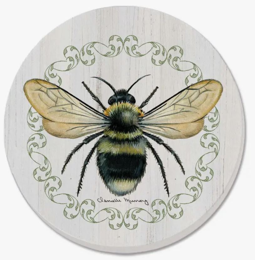 Round Bee Coaster- Set 4