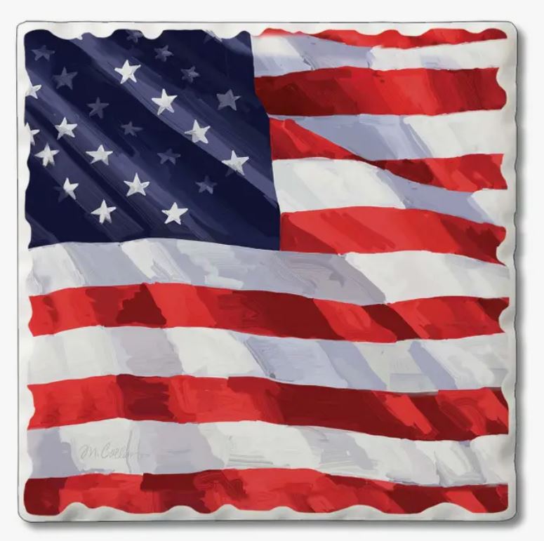 American Flag Coaster Set/4