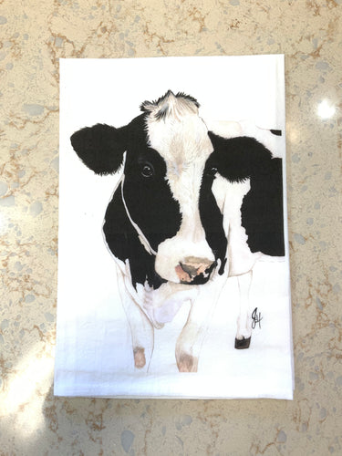 Milk dud cow flour sack towel
