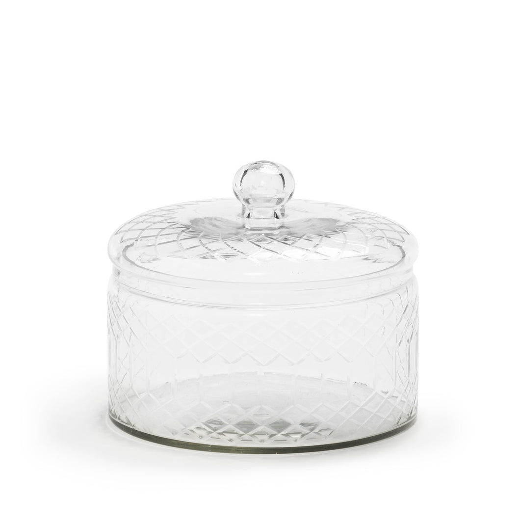 Carri Etched Glass Container