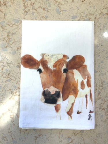 Carmello Cow flour sack towel