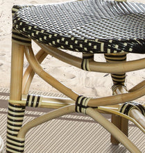 Load image into Gallery viewer, French Weave Black &amp; Cream Bistro Chair
