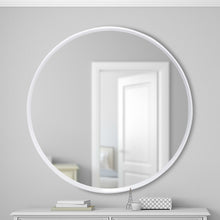 Load image into Gallery viewer, 24&quot; Dia Round White Mirror
