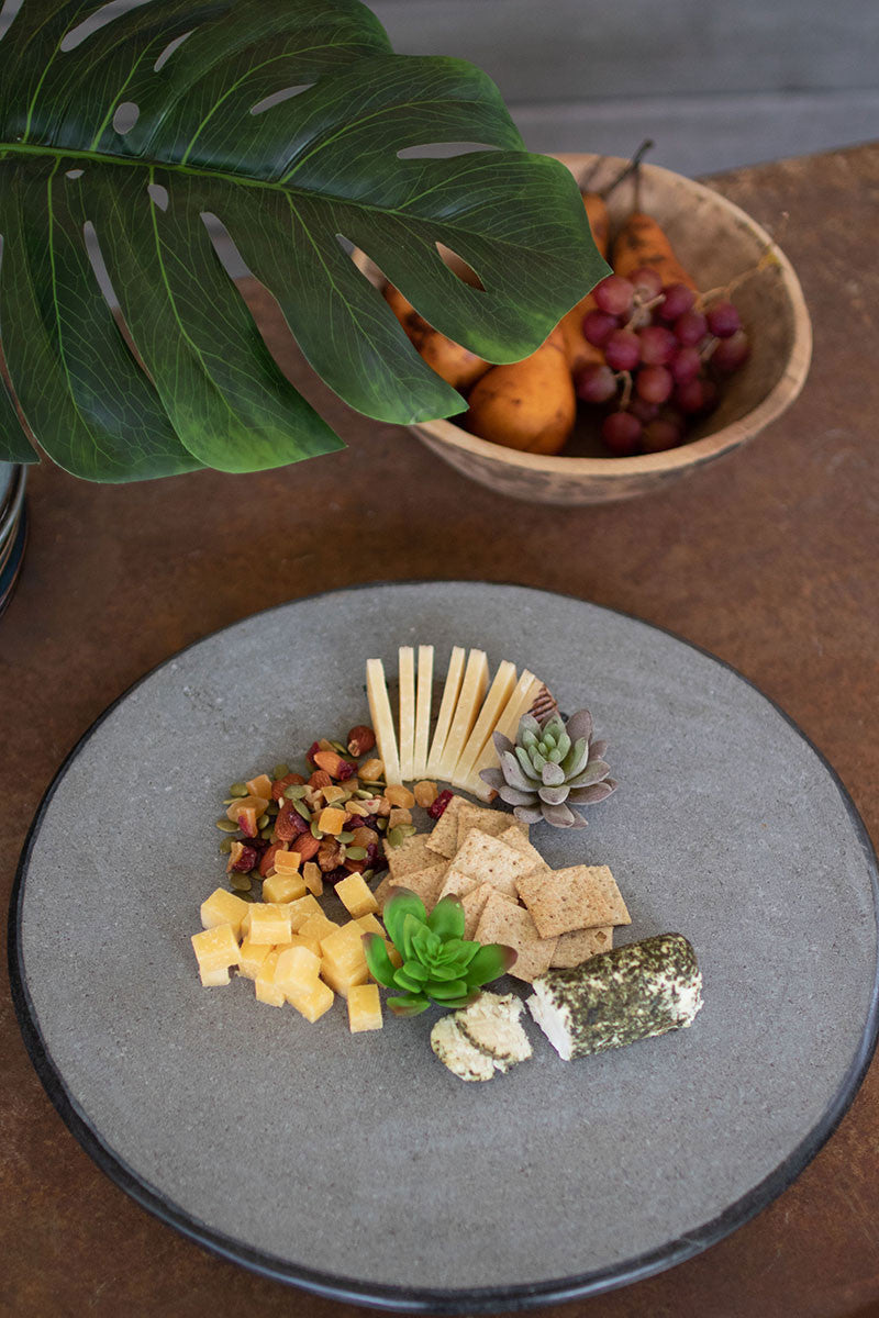 Lava stone lazy susan