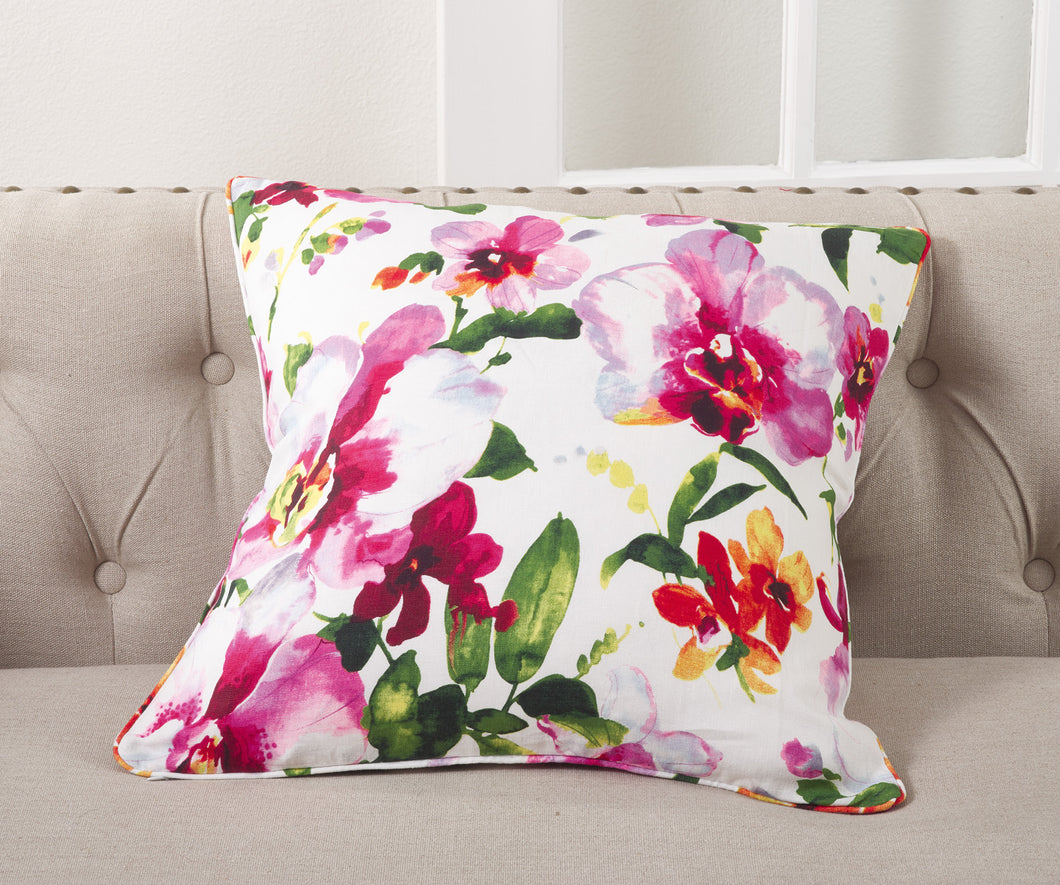 Spring pop floral pillow (6248271413446)