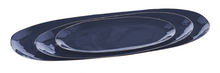 Load image into Gallery viewer, Oval Indigo Enamel Tray
