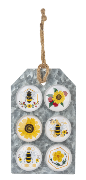 Honey Comb Bee Magnets