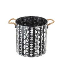 Load image into Gallery viewer, Tribal Planter w/ Rope Handles
