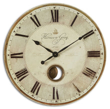 Load image into Gallery viewer, 30&quot; Weathered Wall Clock
