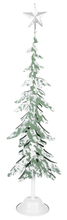 Load image into Gallery viewer, Snow Covered Metal Tree with Silver Star
