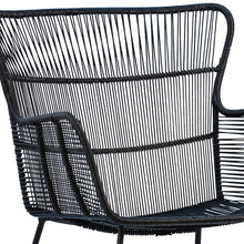 Load image into Gallery viewer, Abra Rope Black Dining Chair Indoor/Outdoor
