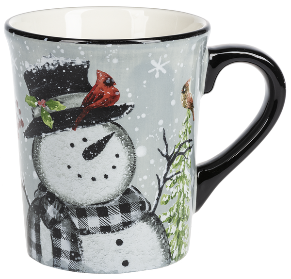 Frolicking Snowman Mug