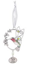 Load image into Gallery viewer, Humming Bird Glass Charm
