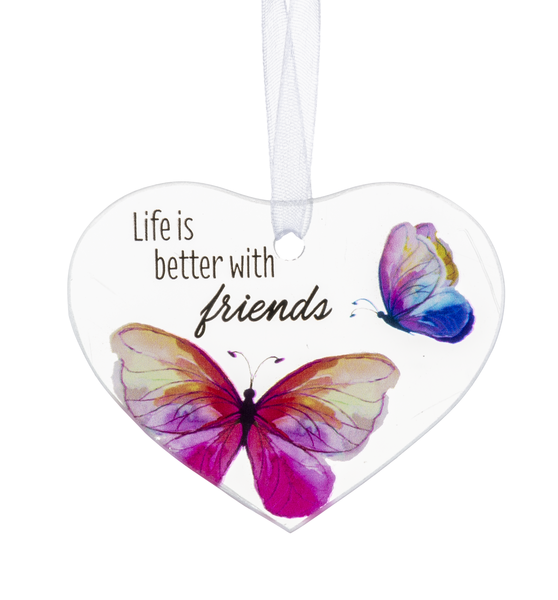 Glass Ornament - Life is Better with friends