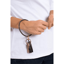 Load image into Gallery viewer, Rhinestone Keychain Ring Bracelet
