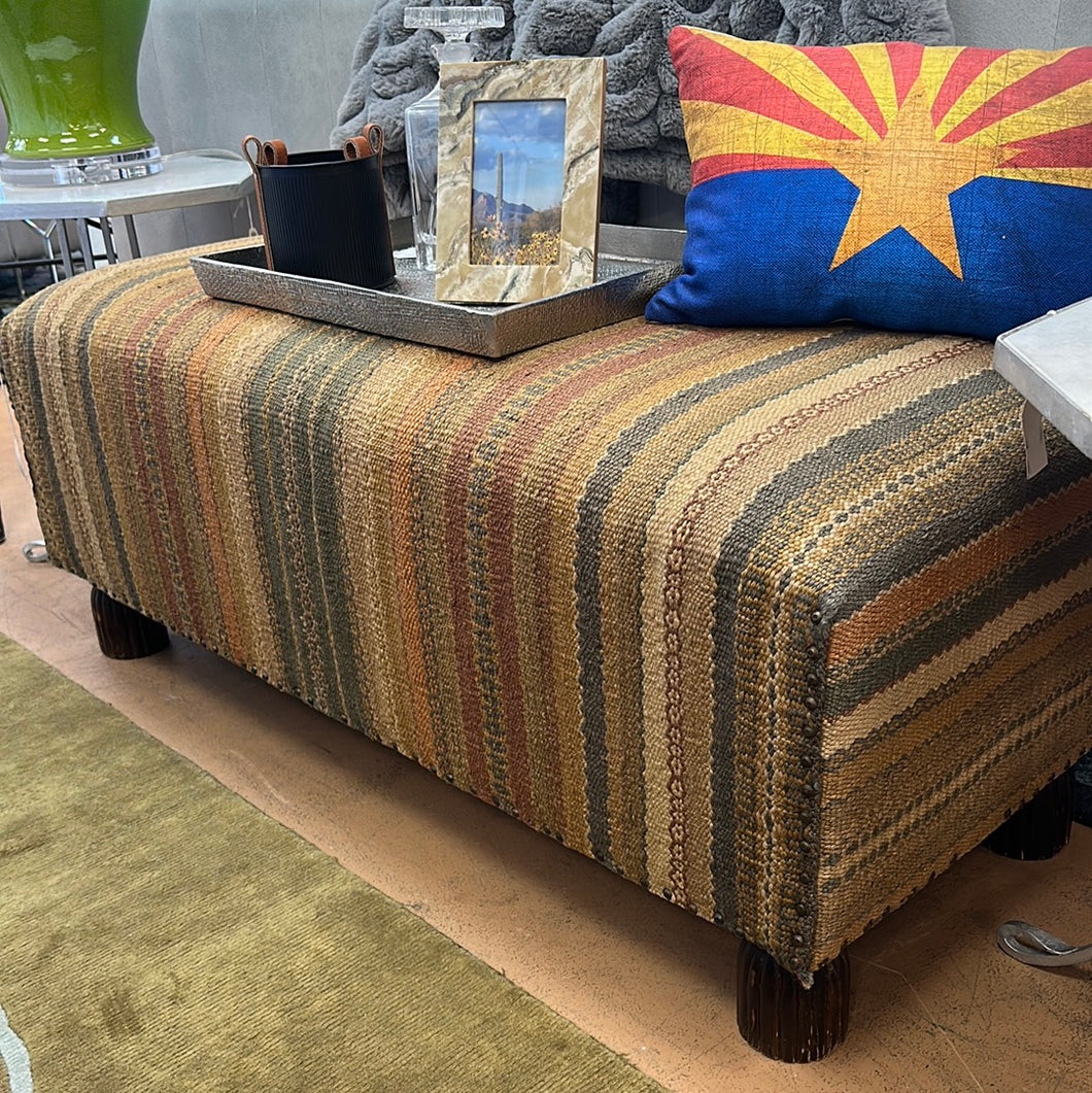 Multi-Color Kilim Bench