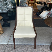 Load image into Gallery viewer, Ivory leather chair
