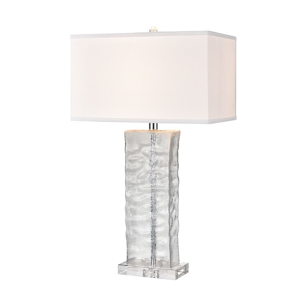 Rectangle Glass Table Lamp 30