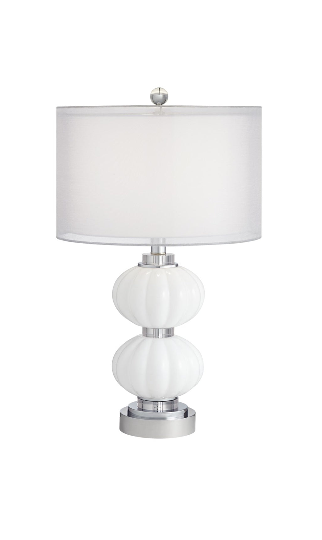 White Plump Table Lamp