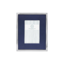Load image into Gallery viewer, Blue leather with Metal Border

