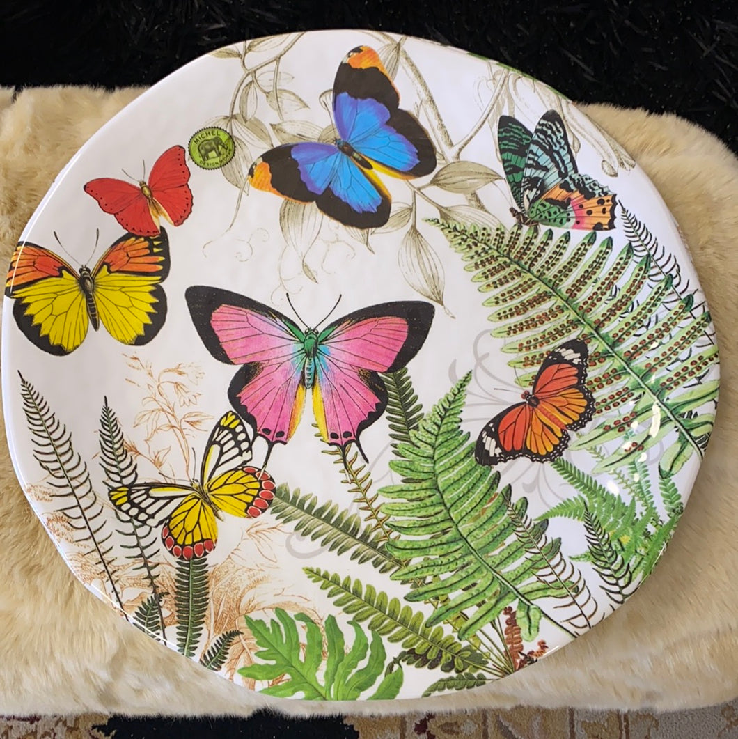 Large Butterfly Melamine Platter