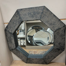 Load image into Gallery viewer, Black Dimpled Octagon Mirror
