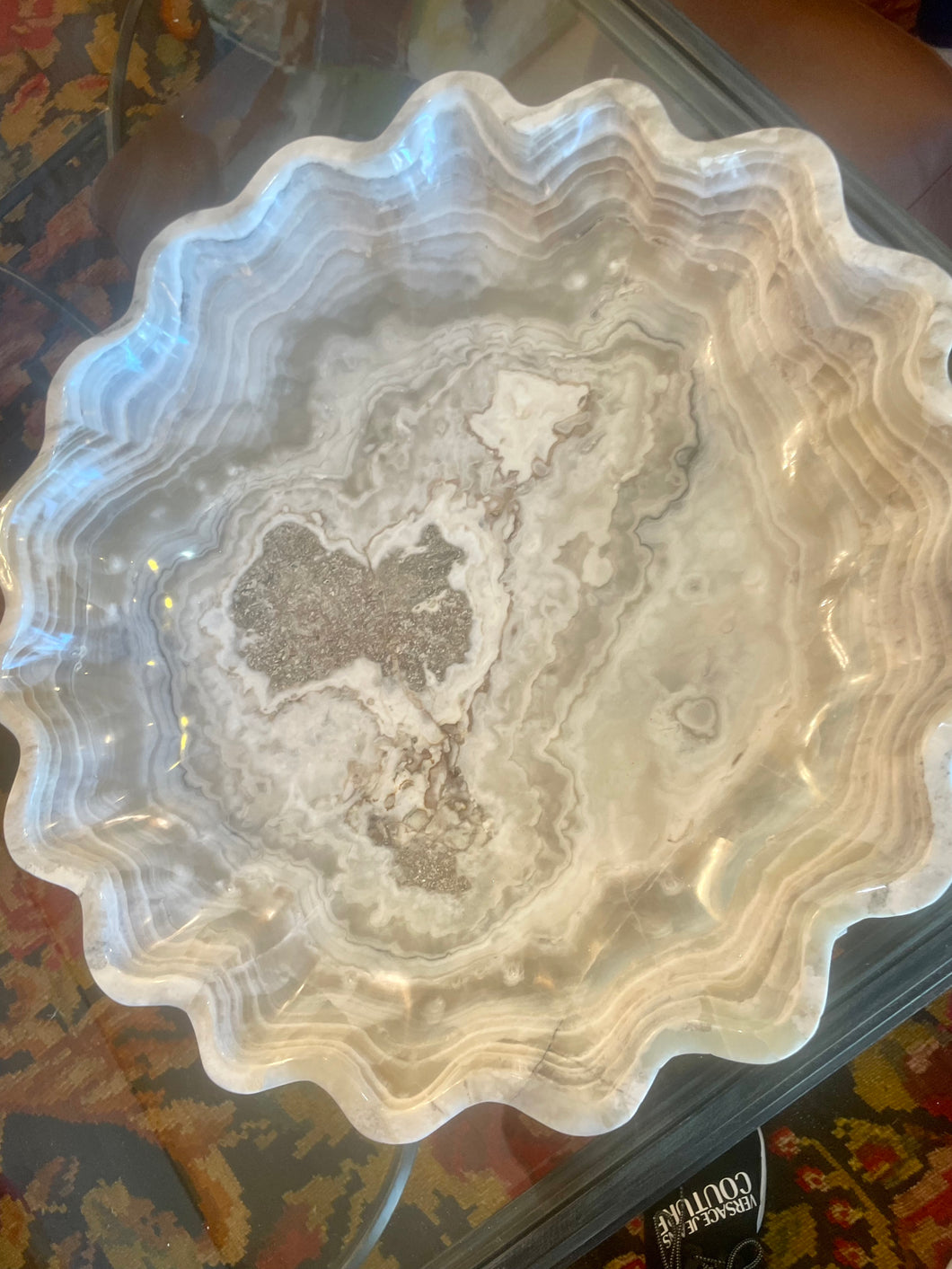 Starry Onyx Tray - One of a kind find!