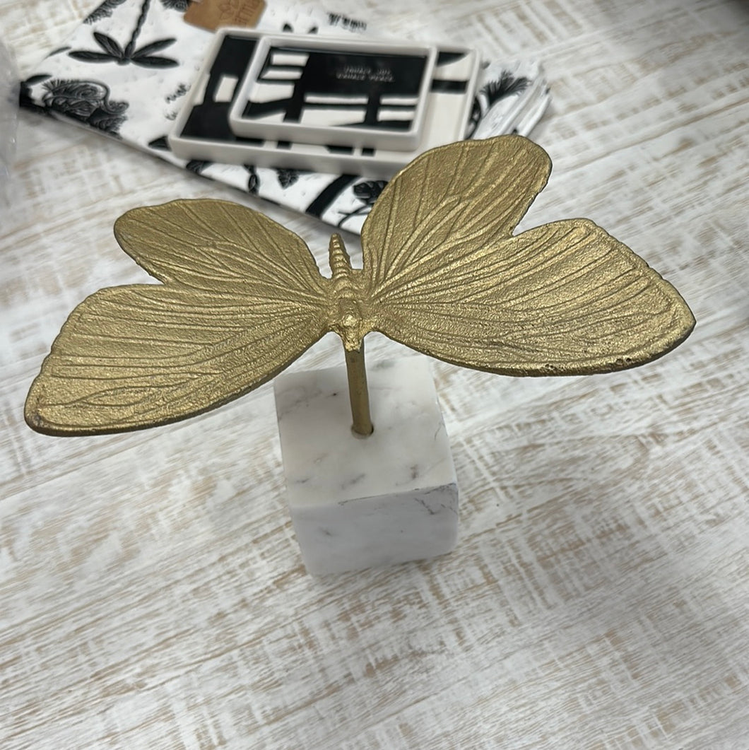 Marble/Gold Butterfly Decor
