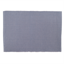 Load image into Gallery viewer, Port Stripe Blue Placemat &amp; Napkin Collection
